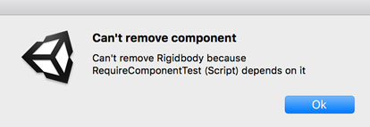 Can't remove component