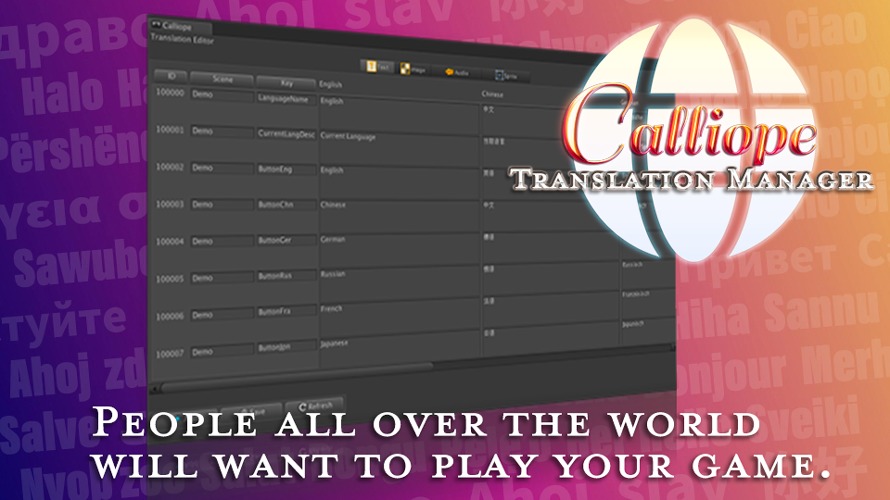 【Unity】Calliope – Translation Managerという翻訳管理ツールを作りました