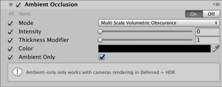 Ambient Occlusionの設定