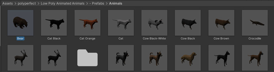 Unity Low Poly Animated Animalsで動物のモデルを配置 アセット感想 エクスプラボ