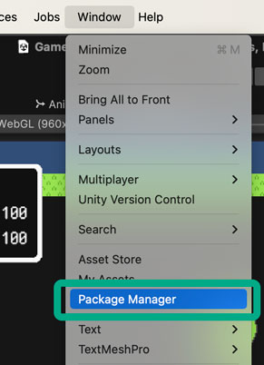 PackageManagerを開くのだポッター